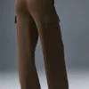 High-Waist Cargo Pant Scholar Knit - Espresso