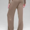 High-Waist Cashmere New Class Wide Leg Pant – Chai Latte