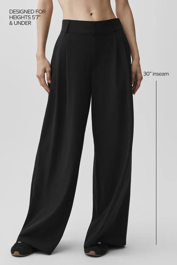 High-Waist Dreamscape Trouser (coupe classique) - Noir