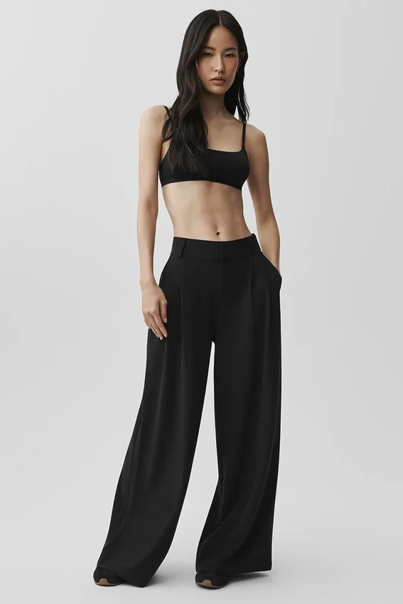 High-Waist Dreamscape Trouser (coupe classique) - Noir