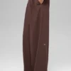 High-Waist Dreamscape Trouser (long) - Brownstone