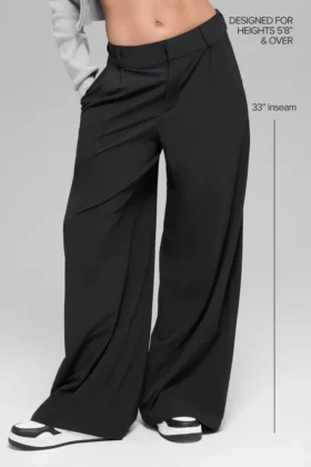 High-Waist Dreamscape Trouser (long) – Noir