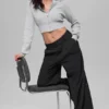 High-Waist Dreamscape Trouser (long) - Noir