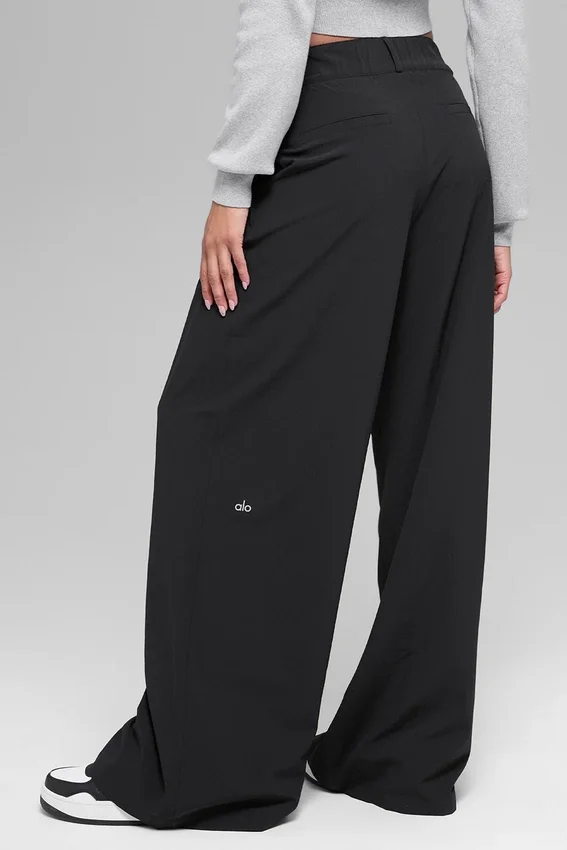 High-Waist Dreamscape Trouser (long) - Noir