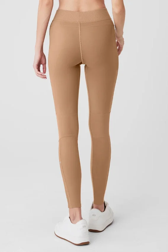 High-Waist Head Start Legging d’Alosoft – Toasted Almond