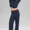 High-Waist New Class Wide Leg Pant – Bleu marine