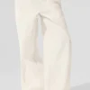 High-Waist Origin Wide Leg Track Pant - Ivoire
