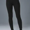 High-Waist Pointelle Pullover « Be Mine » Leggings – Noir