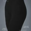 High-Waist Pointelle Pullover « Be Mine » Leggings – Noir