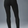 High-Waist Pointelle Pullover « Be Mine » Leggings – Noir