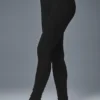 High-Waist Pointelle Pullover « Be Mine » Leggings – Noir