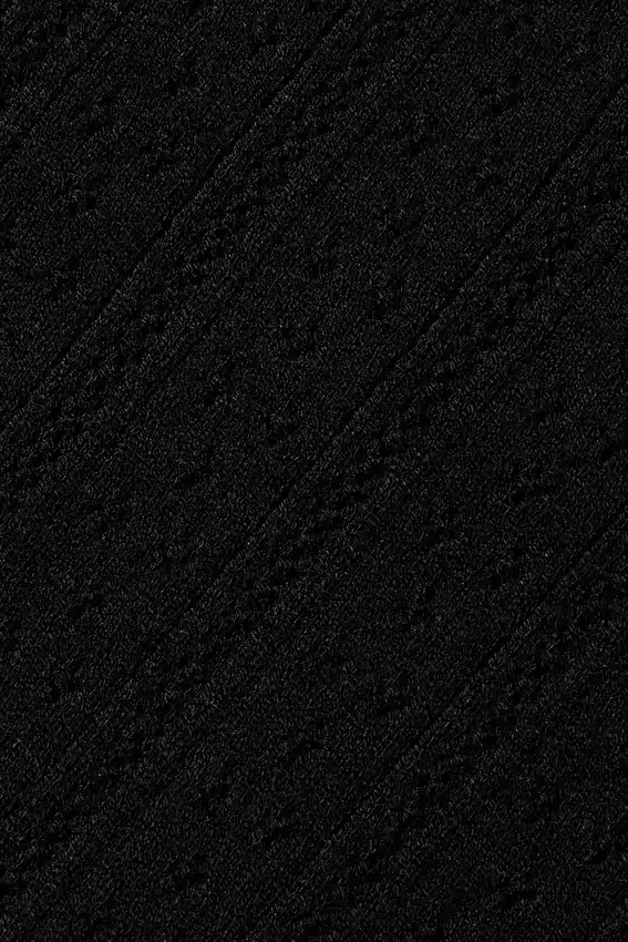 High-Waist Pointelle Pullover « Be Mine » Leggings – Noir