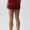 High-Waist Seamless Modal Ribbed Short — Rouge « Summer Romance »
