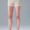High-Waist Short en maille Sport Play - Ivoire/Albâtre