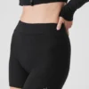 High-Waist Shorts Alolux « Me Time » - Noir