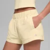 High-Waist Socialite Shorts - Jaune Candlelight