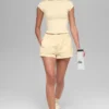 High-Waist Socialite Shorts - Jaune Candlelight