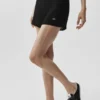 High-Waist Sunlit Short en maille - Noir