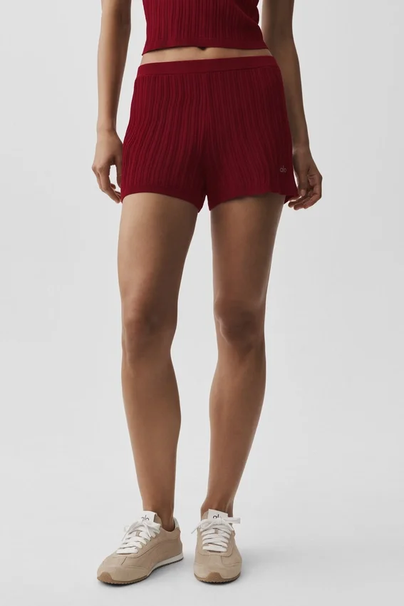 High-Waist Sunlit Short - Rouge « Summer Romance »