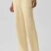 High-Waist Wide Leg Pant « Snuggle up Sweater » – Jaune bougie