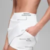Jupe de tennis Airbrush High-Waist Good Form - Blanche