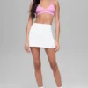 Jupe de tennis Airbrush High-Waist Good Form - Blanche