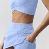 Jupe de tennis Airbrush High-Waist Good Form - Bleu Provence clair
