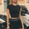 Jupe de tennis Alo Softsculpt « Amp It up » - Noir