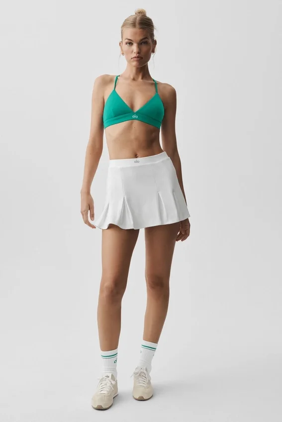 Jupe de tennis Alo Softsculpt Topspin - Blanche