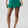 Jupe de tennis Alo Softsculpt Topspin - Emerald Isle