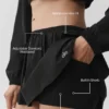 Jupe de tennis Breezy - Noir