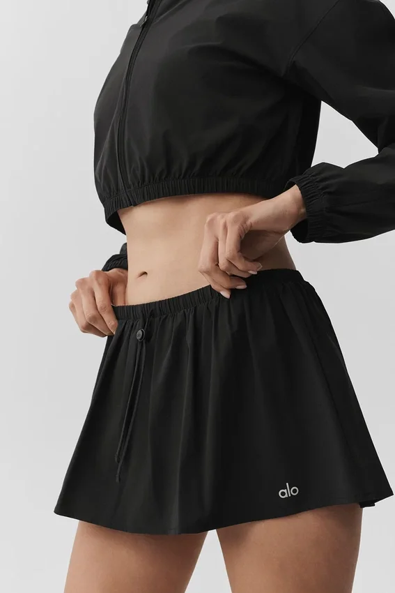 Jupe de tennis Breezy - Noir