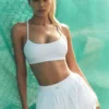 Jupe de tennis Double or Nothing - Blanc