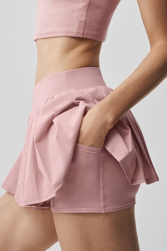 Jupe de tennis Double or Nothing - Rose vintage