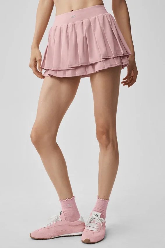 Jupe de tennis Double or Nothing - Rose vintage