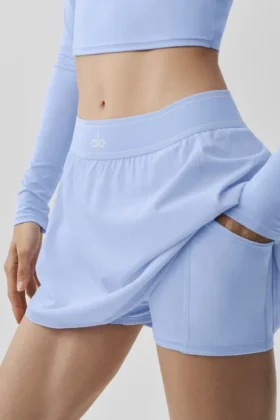 Jupe de tennis Match Point – Bleu Provence clair