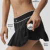 Jupe de tennis taille basse « Amp It up » – Noir