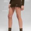 Jupe High-Waist en jersey de denim - Espresso/Noir