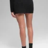 Jupe High-Waist en jersey de denim - Noir/Anthracite