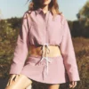 Jupe micro taille basse « Fan Favorite » - Rose vintage