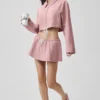 Veste courte zippée « Fan Favorite » – Rose vintage