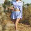 Jupe-short Unmatched – Bleu Provence clair