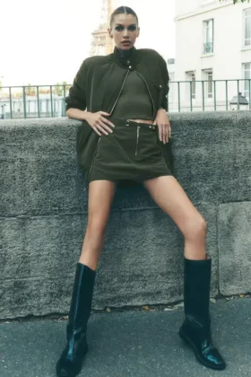 Jupe Work It – Vert olive
