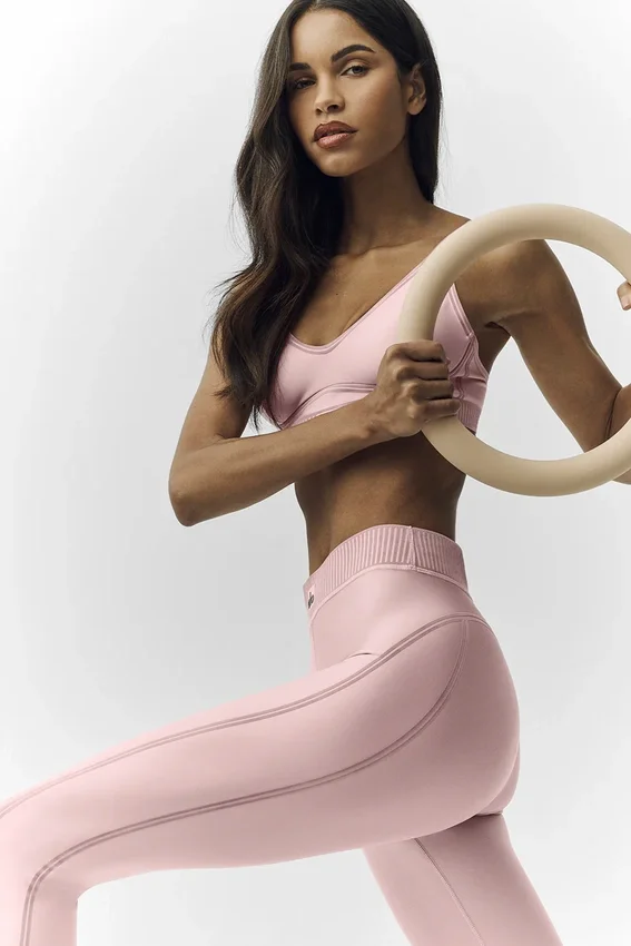 Legging 7/8 Mirage de la gamme Airlift – Rose champagne