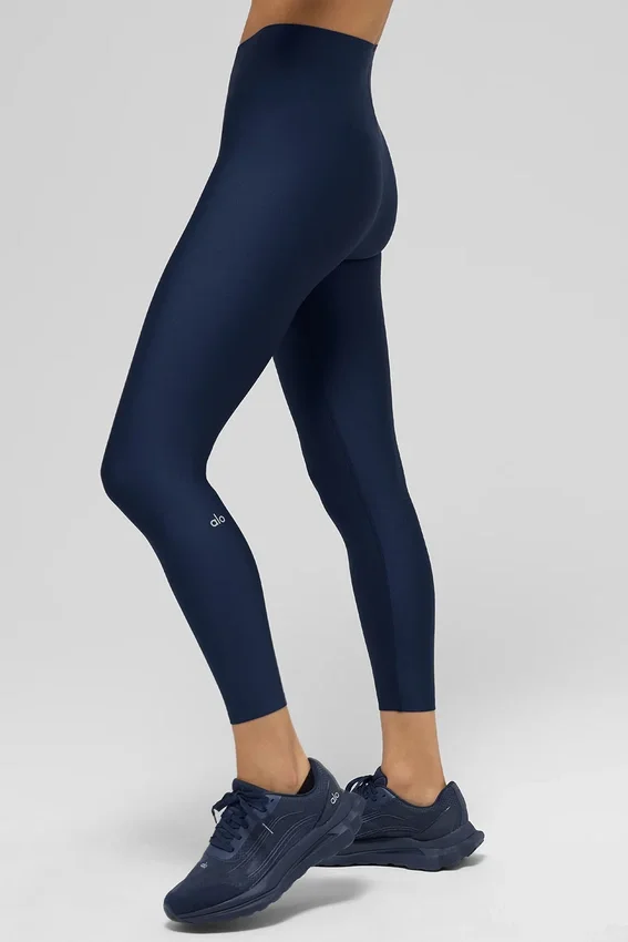 Legging 7/8 à taille High-Waist Airlift Strength - Bleu marine