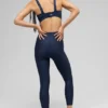 Legging 7/8 à taille High-Waist Airlift Strength - Bleu marine