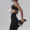 Legging « Airlift Strength » à taille très haute et longueur 7/8 - Noir