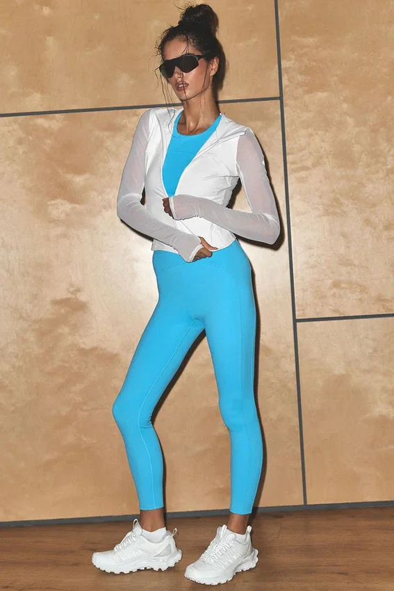 Legging Alo Softsculpt High-Waist 7/8 Superset - Bleu azur