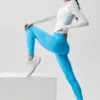 Legging Alo Softsculpt High-Waist 7/8 Superset - Bleu azur