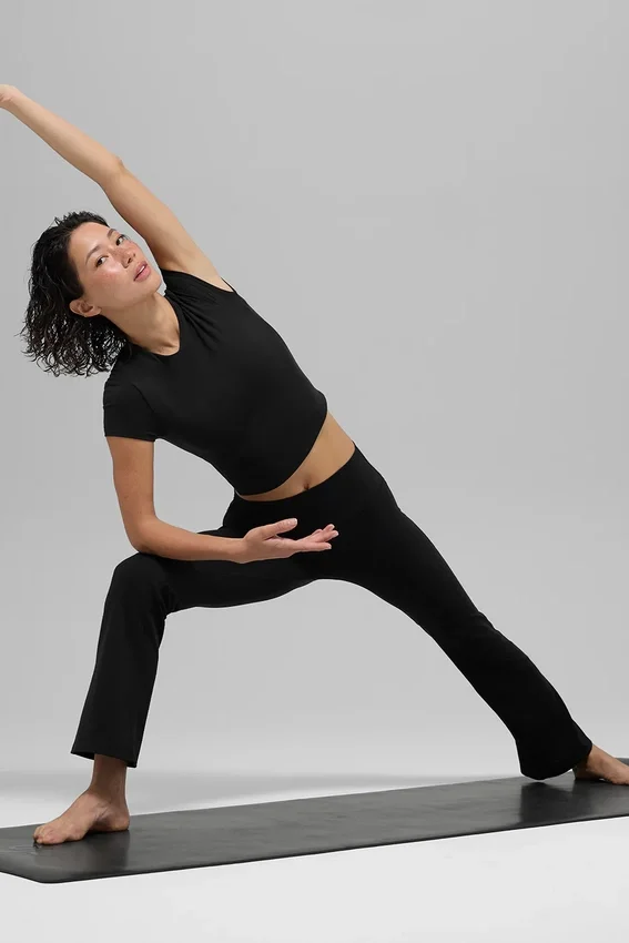 Legging Alo Softsculpt High-Waist 7/8 évasé - Noir